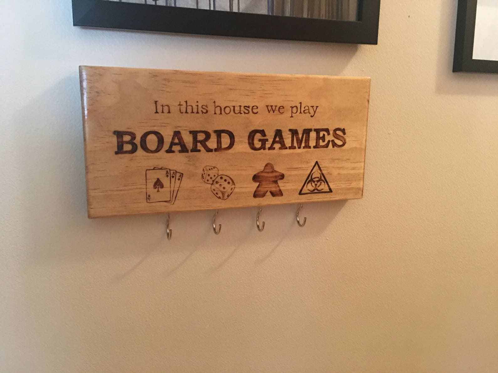 Board Game Key Rack, Key/mask Hanger - Etsy