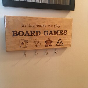 Board Game Key Rack, Key/Mask Hanger image 2