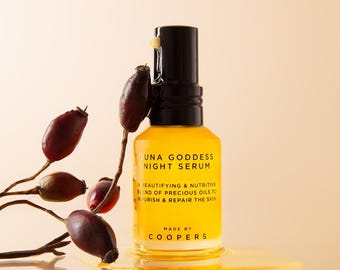 Organic Argan Rosehip Night Face Oil Serum: Fine Lines & Wrinkles (30ml)