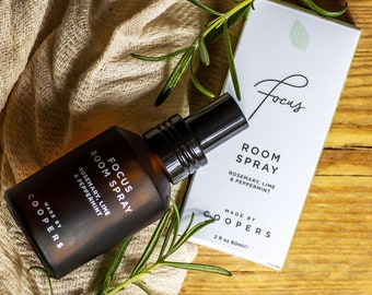 Spray per ambienti Natural Focus, menta piperita, lime, rosmarino (60 ml)
