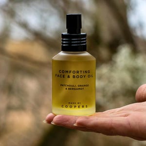 Comforting Face & Body Oil: Natural Patchouli, Orange, Bergamot | For Skincare and Massage