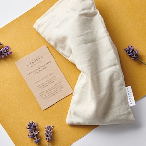 Lavender & Flaxseed Weighted Eye Pillow, Headache and Stress Relief | Yoga Gift | Yoga Nidra Pillow | Lavender Eye Pillow
