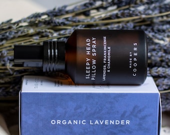 Natural Pillow Mist With Lavender | 100% Natural and Organic Aromatherapy Spray | Lavender Sleep Mist | Calming Gift For Relaxation.