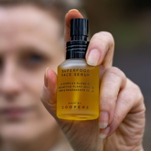 Superfood Firming Face Serum, Natural Face Serum for Anti-Aging with Hemp Oil | Organic Facial Oil (30ml). Serum Oil For Face
