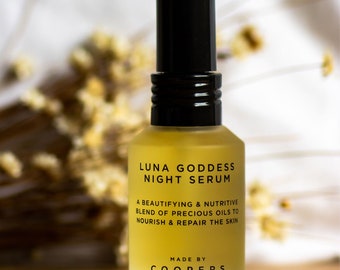 Luna Goddess Night Face Serum | Argan, Rosehip & Primrose Oil (30ml)