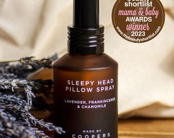 Schläfriges Head Spray mit Lavendel | Mehrfach preisgekrönter Kissennebel | 100% natürliches und organisches Aromatherapie-Spray | Lavendel-Schlafnebel