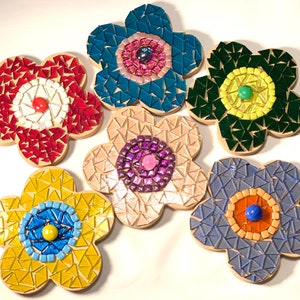 Funky Flower DIY Mosaic Kit 6&quot; / Mixed Media-Paint or Crafting fun kit