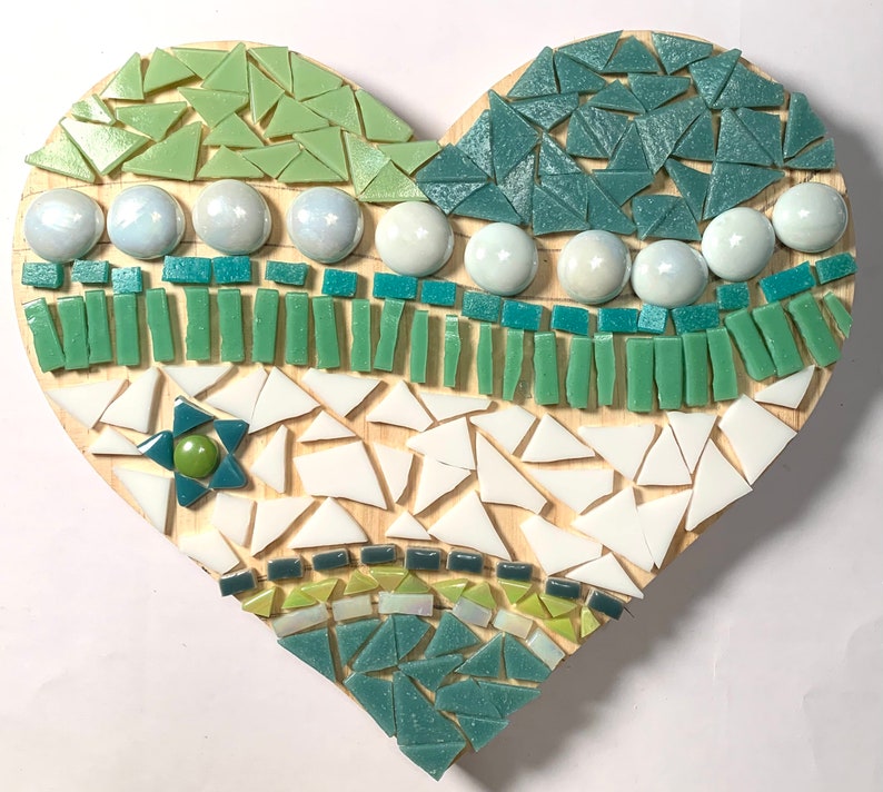Heart DIY Mosaic Kit Etsy