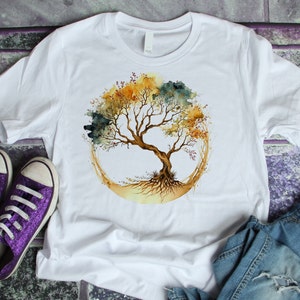 Tree of Life Shirt - Nature Graphic Tee, Vintage Style, Pine Tree for Men & Women