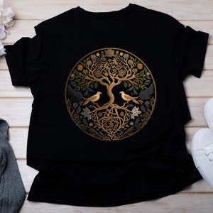 Tree of Life -  Shirt, Floral Tee Shirt, Flower Shirt, Garden Shirt, Womens Fall Shirt, tree of Life Tshirt,  Sunshine Tee