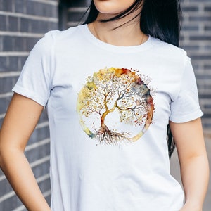 Boho Tree of Life shirt Vintage Cottagecore Shirt Goblincore shirt Nature Shirt Botanical Shirt Garden Lover Autumn Aesthetic