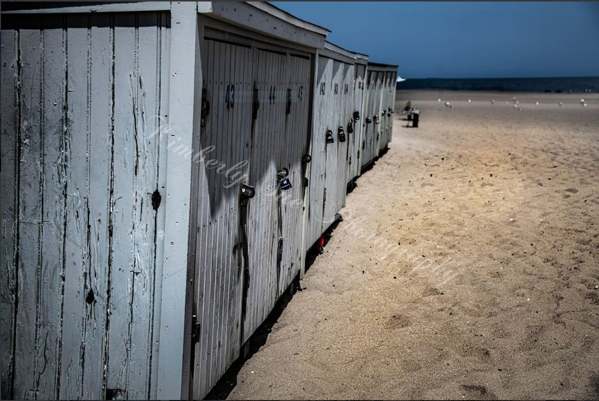 A Day at the Beach/ocean. Beach Lockers. Photography Digital Etsy