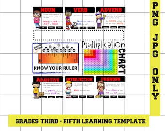 Third, Fourth, and Fifth Grade Learning Pillow PNG, Kids Learning Pillow PNG, Learning Pillow png,  Learning Pillow Template Download