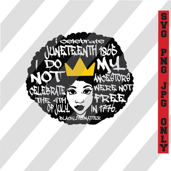 Download Juneteenth Svg Black Lives Matter Svg July 4th Is Not My Etsy