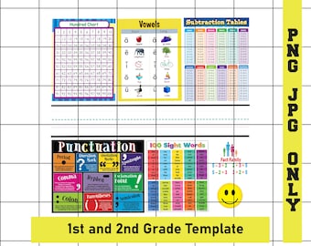 First and Second Grade Learning Pillow PNG, Kids Learning Pillow PNG, Learning Pillow png,  Learning Pillow Template Download