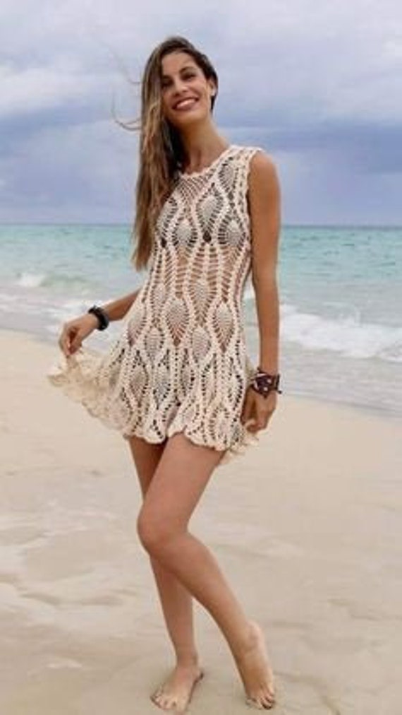 Vestido de playa damas de ganchillo / personalizado - Etsy España Vestido de playa damas de ganchillo / personalizado - Etsy España