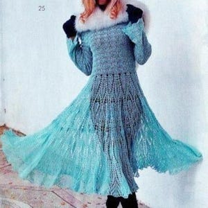 Women&#39;s mohair dress crochet,Crochet wedding dress, / made to order