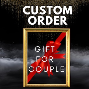 Custom Couple Portrait, Personalized Couple Artwork from Photo, Anniversary Gift, Wedding Gift, Unique Gift Husband Wife, (Digital Download)