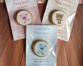 Personalised Baby Shower Chocolate Favours