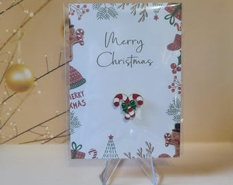 Candy cane Christmas Enamel Pin Gift