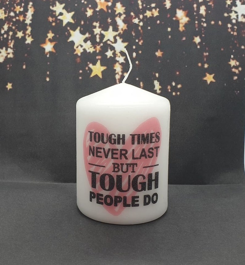 Personalised candle gift inspirational quote. Perfect for Etsy