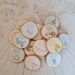 Set of 50 x personalised gold/ silver foil mint crisp baby shower chocolates 