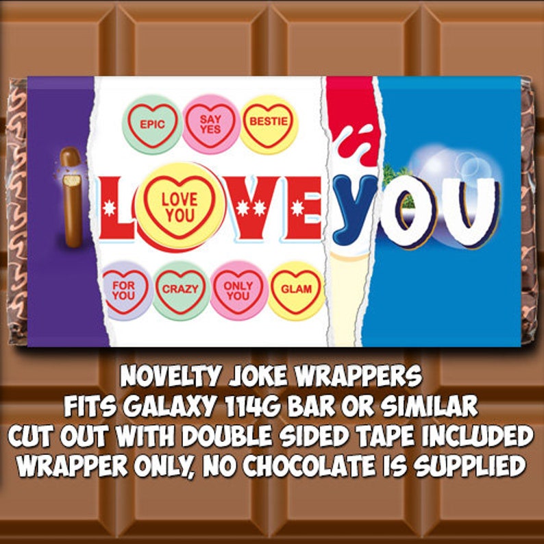 Boyfriend Chocolate Bar Wrapper Novelty Joke Funny Rude Gift Etsy