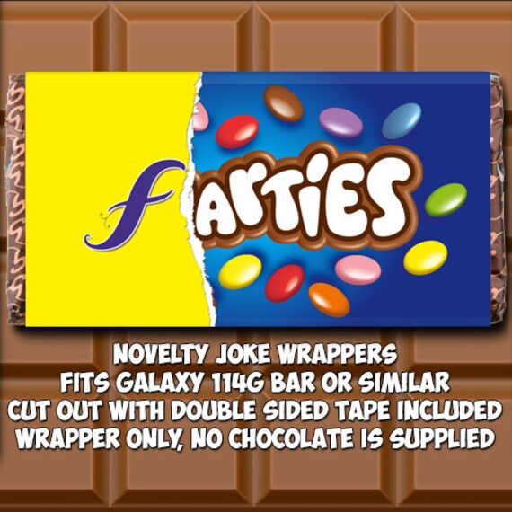Rude Chocolate Bar Wrapper Novelty Joke Funny Gift Birthday FATHERS DAY Rude Chocolate Bar Wrapper Novelty Joke Funny Gift Birthday FATHERS DAY