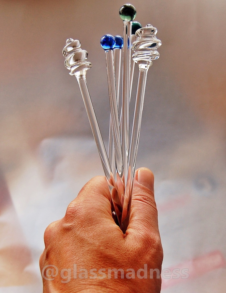 Glass honey dipper Etsy