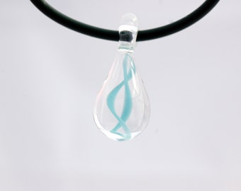 Teardrop Glas Halskette