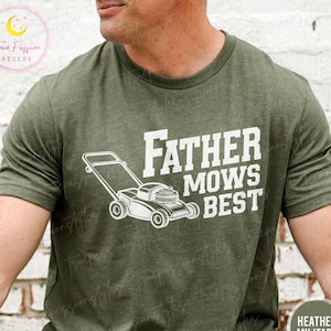Vater mäht Bestes Hemd, Vatertagsgeschenk für Vater, lustiges Rasenmähen-Vati-Hemd, Weinlese-Rasenmäher-T-Stück, bester Vater aller Zeiten, Vati-Sweatshirt S03568