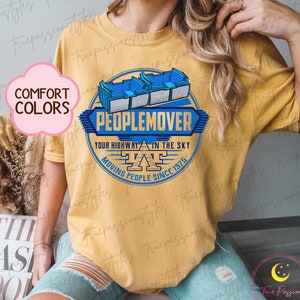 Comfort Colors PeopleMover-shirt, Space Mountain Tomorrowland T-shirt, PeopleMover-T-shirt E2223