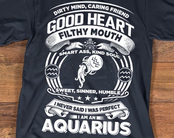 Aquarius T-shirt | Aquarius Shirt | Zodiac Astrology Shirt | Birthday Gift | Aquarius Zodiac Sign | Aquarius Horoscope Astrology T-shirt