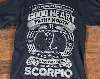 Scorpio T-shirt | Scorpio Shirt| Zodiac Astrology Shirt | Birthday Gift | Scorpio Zodiac Sign | Scorpio Horoscope Girl |  Available S-3XL