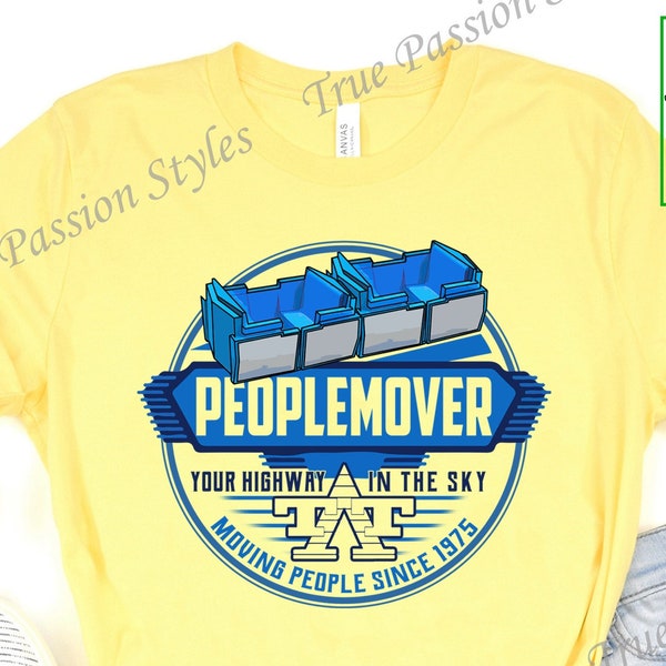 Chemise PeopleMover, chemise Disney Space Mountain, voyage de vacances en famille Disney People Mover, chemises assorties Disney, Tomorrowland E2223