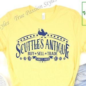 Disney Little Mermaid Shirt, Scuttles Antiques Buy Sell Trade Since 1989, Ariel Princess Magic Kingdom Shirt, Family Vacation Matching E2108