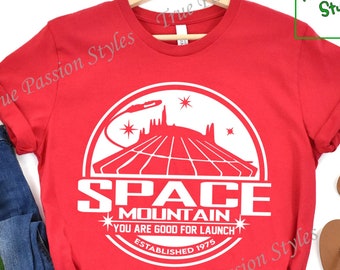 Disney Space Mountain Shirt, Disney Family Vacation T-shirt, Tomorrowland Magic Kingdom, Peoplemover, Disney Shirt for Men and Women E2231