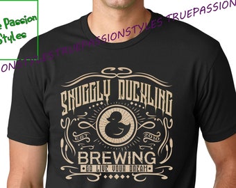 Snuggly Duckling T-shirt, Vintage Snuggly Duckling Brewing Tangled Inspired Shirt, Long Sleeve, Sweatshirt, Hoodie - Tangled Movie Tee E2403