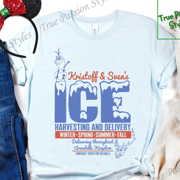 Funny Kristoff Sven Olaf Ice Disney Frozen Shirt, Family Matching Vacation Hoodie Sweatshirt, Magic Kingdom Disney On Ice Disneyland E2056