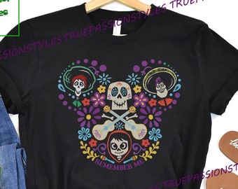Remember Me Coco UNISEX SHIRT, Long Sleeve, Sweatshirt, Hoodie - Coco Day of the Dead Tee, Un Poco Loco, Remember Me Guitar E2455