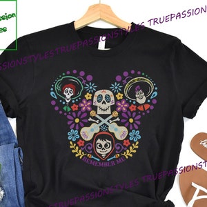 Remember Me Coco UNISEX SHIRT, Long Sleeve, Sweatshirt, Hoodie - Coco Day of the Dead Tee, Un Poco Loco, Remember Me Guitar E2455