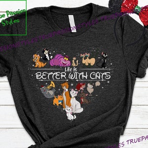 Das Leben ist besser mit Katzen Shirt, Katzenliebhaber T-Shirt, Langarm, Sweatshirt, Hoodie E2523