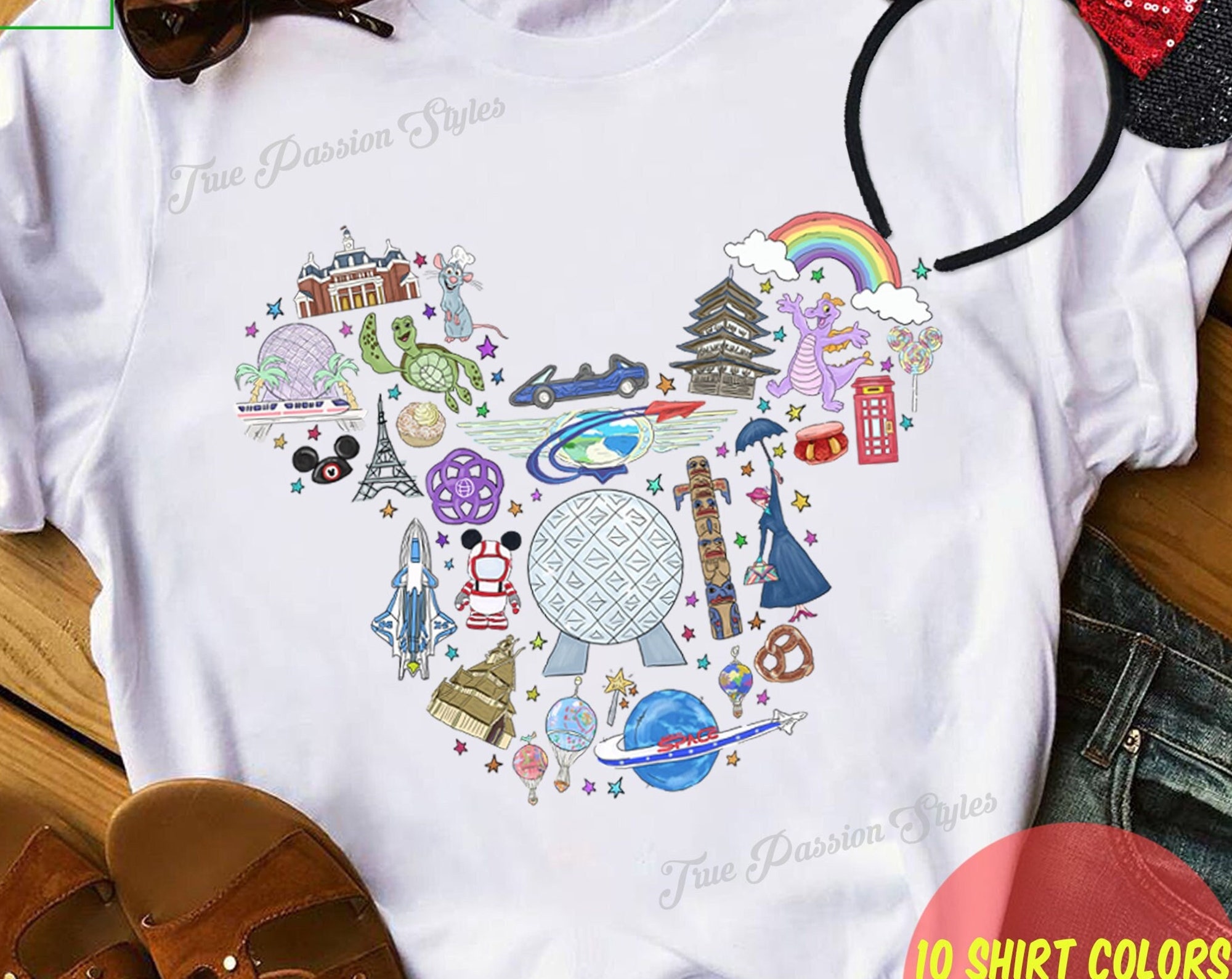 Disney Mickey Kopf T-Shirt Disney Mickey Kopf T-Shirt