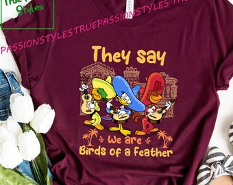 The Three Caballeros Shirt, Long Sleeve, Sweatshirt, Hoodie -  Mexico Pavilion, Gran Fiesta Tour, We Sing and We Samba 3 Caballeros E2605