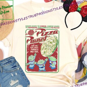 Cute Pizza Planet Aliens T-Shirt, Long Sleeve, Sweatshirt, Hoodie - Eat or Eat Not, Pizza Lover Gift E2509