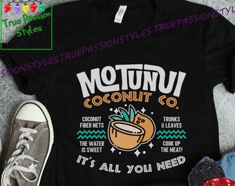 Motunui Coconut Co Shirt, Long Sleeve, Sweatshirt, Hoodie - Moana Princess Shirt, You’re Welcome, Maui Shirt, Magic Kingdom Shirts E2453