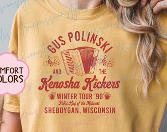 Chemise Comfort Colors® Gus Polinski Kenosha, chemise Polka King, chemise de film de Noël E7240