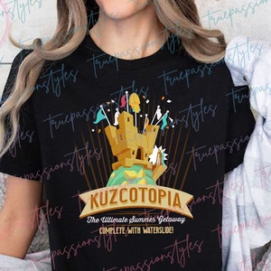 The Emperor&#39;s New Groove Greeting From Kuzcotopia Shirt, Kuzco T-shirt E2351