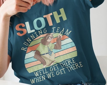 Sloth Running Team T-shirt, Flash Slothmore Long Sleeve Tee Shirt, Sweatshirt, Hoodie E2839