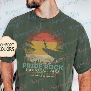 Comfort Colors® Pride Rock National Park Shirt, The Lion King Shirt, Simba Hakuna Matata Shirt, Lion Rafiki Shirt, Animal Kingdom Tee E2522